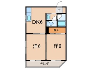 シャンテ染殿の物件間取画像